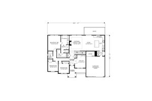 Floor Plan - Main Floor for Craftsman House Plan #53-703 - 6 bed, 3 bath