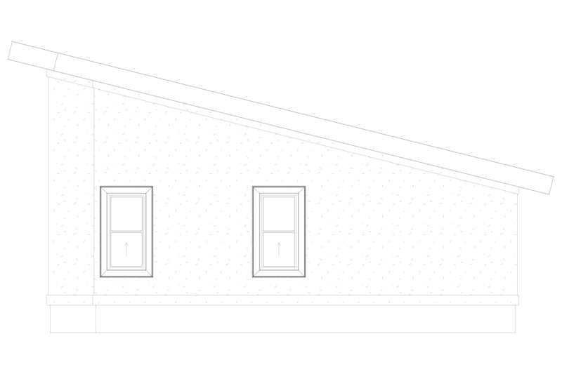 House Plan Design - Exterior - Other Elevation 2 for Modern House Plan #1060-324 - 2 bed, 1 bath