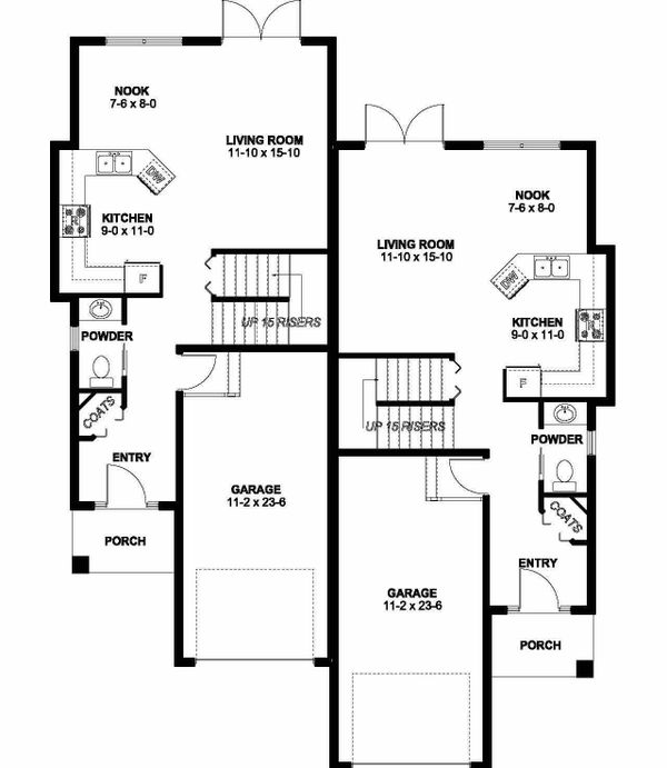 Architectural House Design - Contemporary Floor Plan - Main Floor Plan #126-201