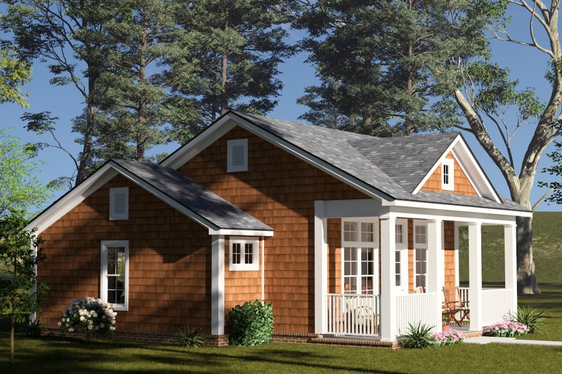 Home Plan - Exterior - Other Elevation 3 for Cottage House Plan #513-2411 - 2 bed, 2 bath