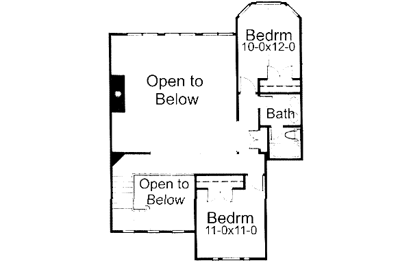 European Floor Plan - Upper Floor Plan #120-131