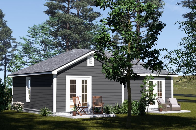 Architectural House Design - Exterior - Other Elevation 1 for Cottage House Plan #513-2405 - 2 bed, 2 bath
