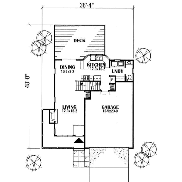 House Plan Design - Traditional Floor Plan - Main Floor Plan #50-217