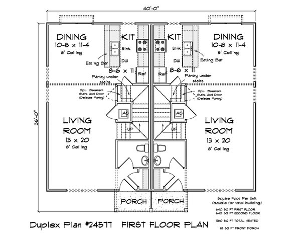 House Blueprint - Cottage Floor Plan - Main Floor Plan #513-2370