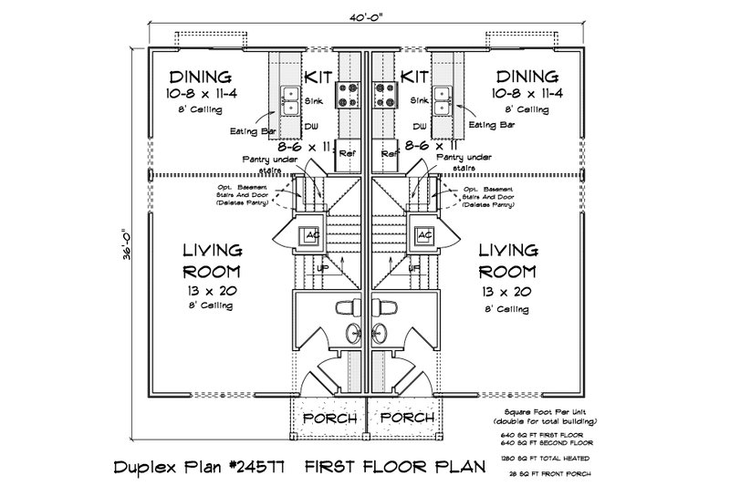 House Plan Design - Floor Plan - Main Floor for Cottage House Plan #513-2370 - 3 bed, 2.5 bath