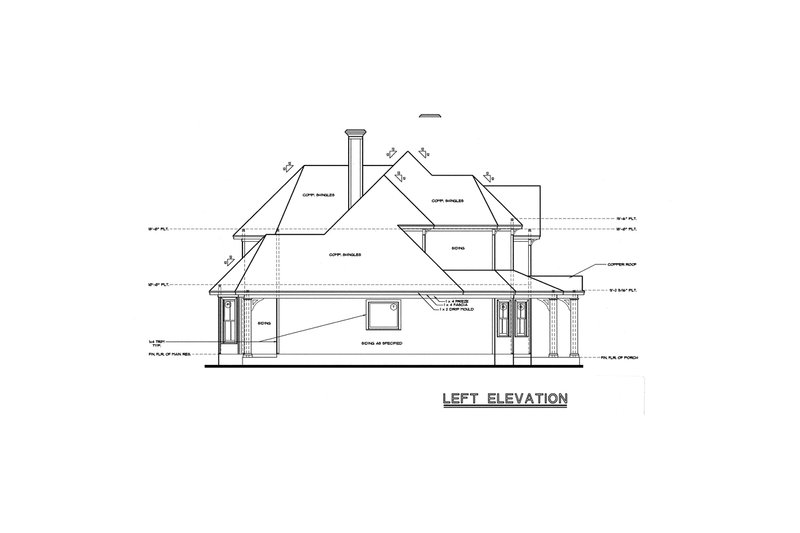 Architectural House Design - Exterior - Other Elevation for Victorian House Plan #20-938 - 4 bed, 3.5 bath