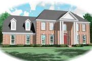 Colonial Style House Plan - 4 Beds 2.5 Baths 2760 Sq/Ft Plan #81-488 