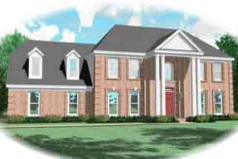 Colonial Style House Plan - 4 Beds 2.5 Baths 2760 Sq/Ft Plan #81-488