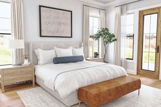 Interior - Master Bedroom for Farmhouse House Plan #119-456 - 3 bed, 2.5 bath