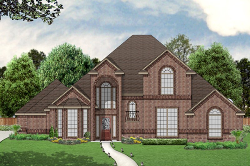 Architectural House Design - Traditional Exterior - Front Elevation Plan #84-556