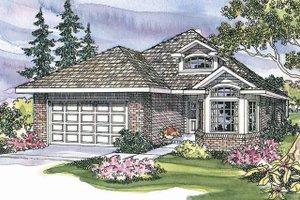 Traditional Exterior - Front Elevation Plan #124-335