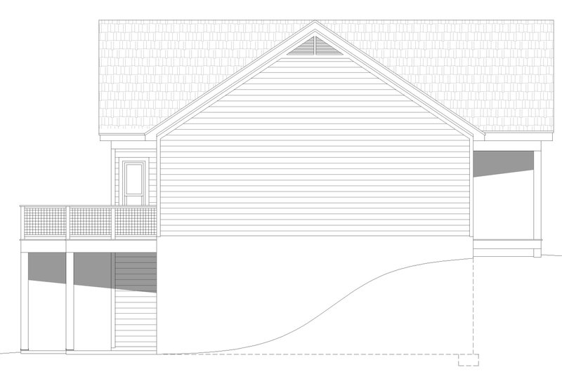 House Blueprint - Exterior - Other Elevation for Traditional House Plan #932-470 - 3 bed, 2 bath