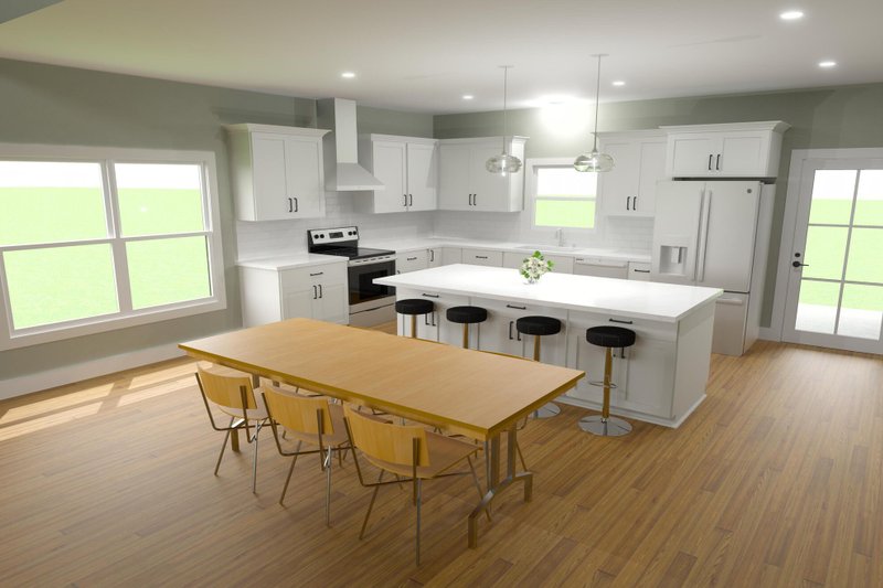 Architectural House Design - Interior - Kitchen for Craftsman House Plan #1116-19 - 4 bed, 3.5 bath