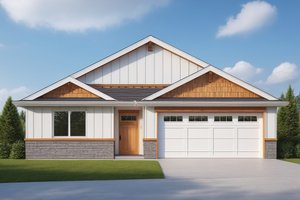 Craftsman Exterior - Front Elevation Plan #112-230