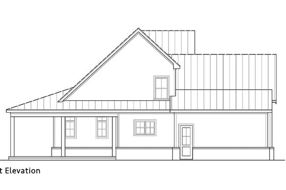 Exterior - Other Elevation for Farmhouse House Plan #119-444 - 3 bed, 2.5 bath