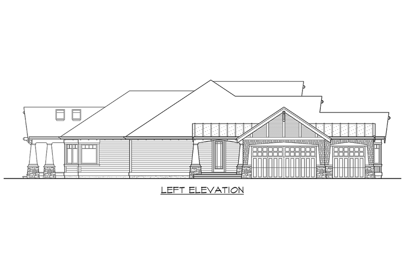Dream House Plan - Exterior - Other Elevation 1 for Craftsman House Plan #132-205 - 3 bed, 3 bath