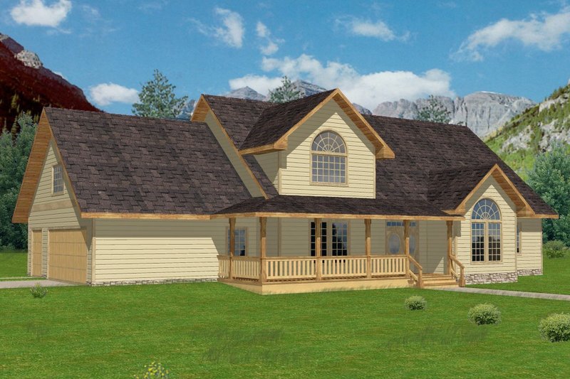 Dream House Plan - Country Exterior - Front Elevation Plan #117-232