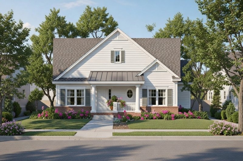 Home Plan - Cottage Exterior - Front Elevation Plan #20-1208
