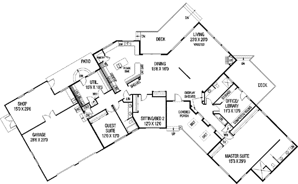 House Plan Design - Traditional Floor Plan - Main Floor Plan #60-537