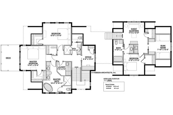 Floor Plan - Upper Floor for Country House Plan #928-297 - 2 bed, 2.5 bath