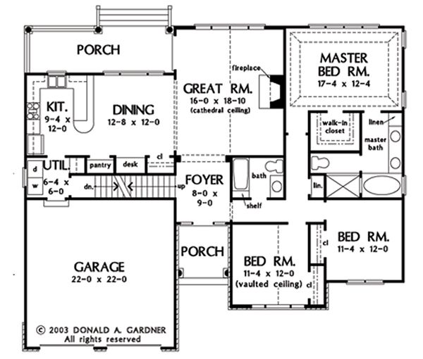 Dream House Plan - Opt. Basement Stair Location
