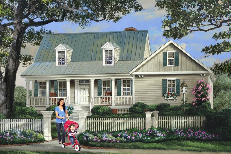 Home Plan - Country Exterior - Front Elevation Plan #137-294