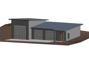 Exterior - Other Elevation for Traditional House Plan #1066-99, 1 bath
