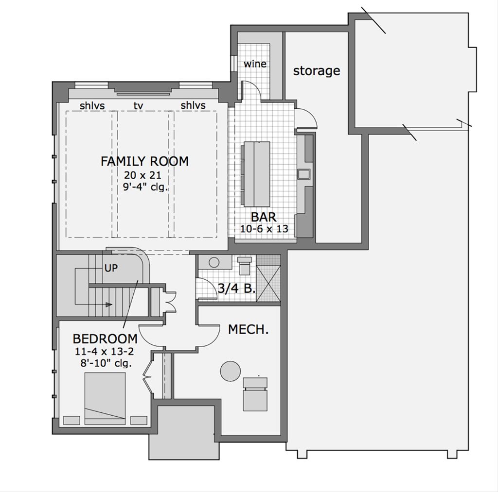 Craftsman Style House Plan - 4 Beds 3.5 Baths 3553 Sq/Ft Plan #51-565 ...