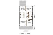 Cottage Style House Plan - 2 Beds 1 Baths 912 Sq/Ft Plan #79-111 Floor 