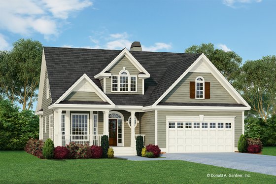 Exterior - Front Elevation 3 for Country House Plan #929-522 - 3 bed, 2.5 bath