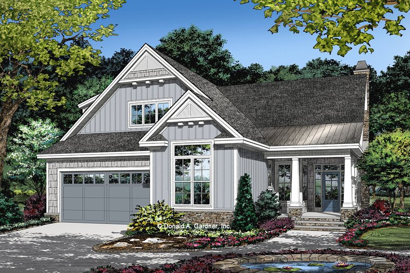 Dream House Plan - Cottage Exterior - Front Elevation Plan #929-1134