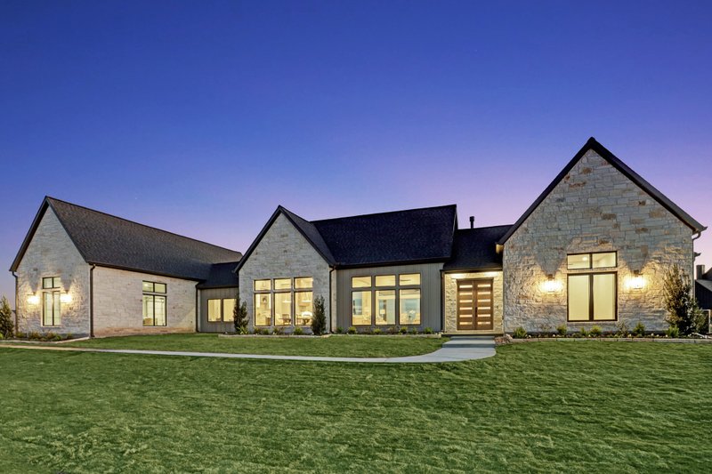 House Design - Exterior - Front Elevation 4 for Modern House Plan #1096-56 - 4 bed, 3.5 bath