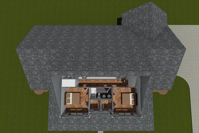 Dream House Plan - Floor Plan - Upper Floor for Farmhouse House Plan #513-2245 - 4 bed, 3 bath