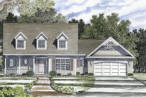 Country Exterior - Front Elevation Plan #316-122