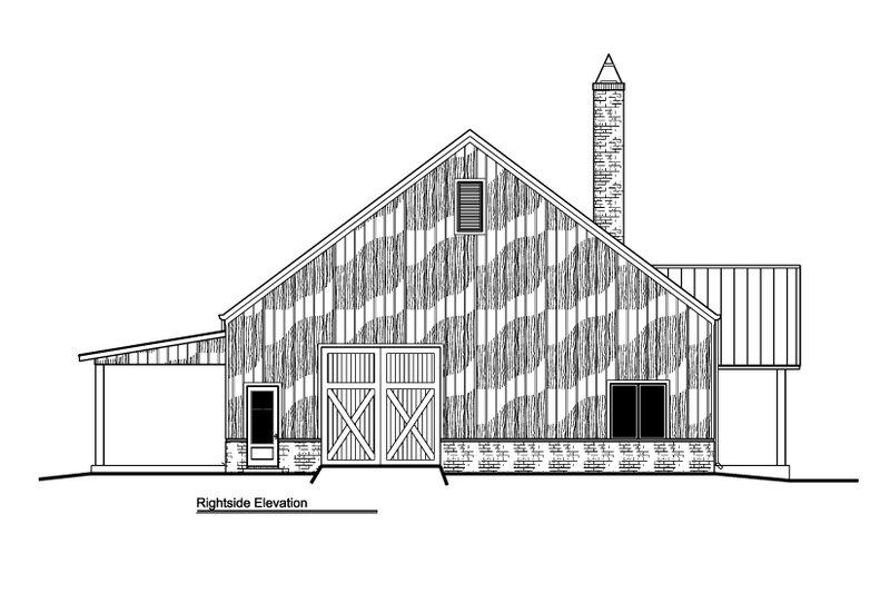 Dream House Plan - Exterior - Other Elevation 1 for Barndominium House Plan #1081-30 - 2 bed, 2.5 bath