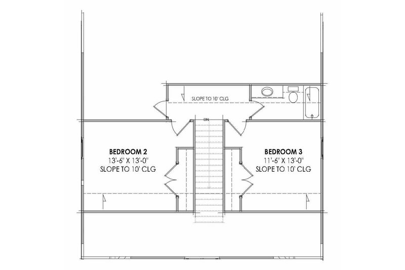 Home Plan - Floor Plan - Upper Floor for Farmhouse House Plan #1096-183 - 3 bed, 2.5 bath