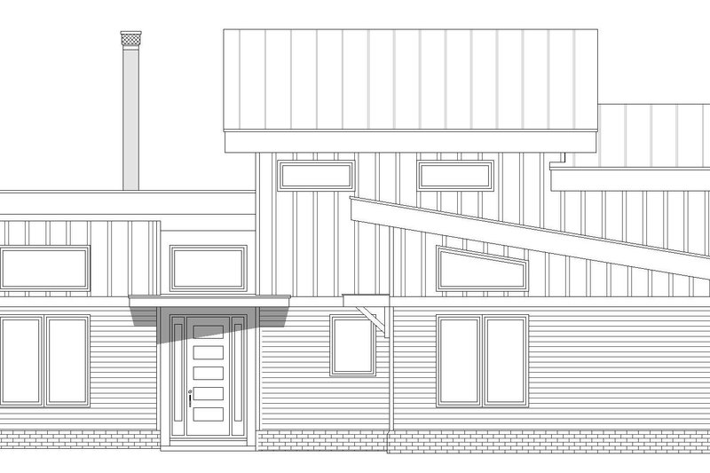 Dream House Plan - Exterior - Front Elevation 3 for Modern House Plan #932-550 - 3 bed, 3 bath