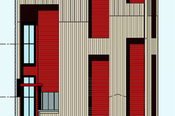 Photo 4 for Modern House Plan #525-1 - 2 bed, 2 bath