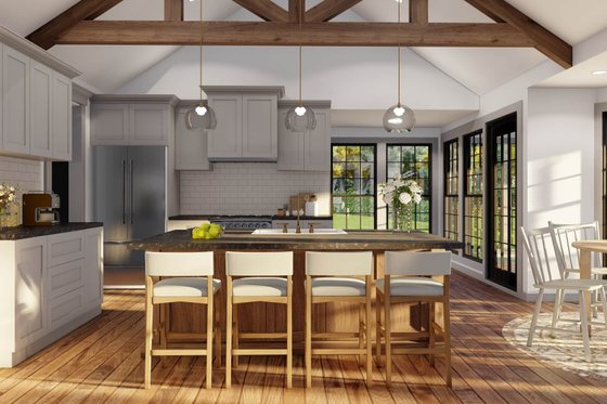 Interior - Dining Room for Farmhouse House Plan #923-438 - 3 bed, 2 bath