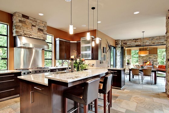 Interior - Kitchen for Modern House Plan #132-221 - 4 bed, 4.5 bath