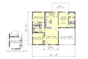 Southern Style House Plan - 3 Beds 2 Baths 1551 Sq/Ft Plan #44-136 