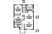 Country Style House Plan - 2 Beds 1 Baths 984 Sq/Ft Plan #25-4647 
