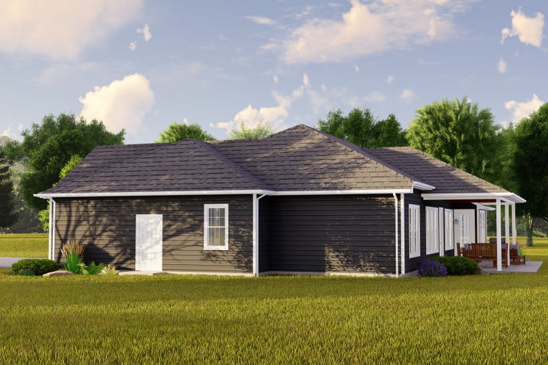 Dream House Plan - Exterior - Other Elevation for Ranch House Plan #1064-182 - 3 bed, 2 bath