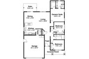 Craftsman Style House Plan - 3 Beds 2 Baths 1430 Sq/Ft Plan #124-693 