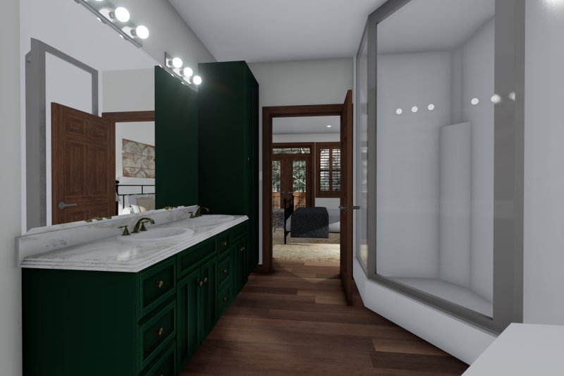 Home Plan - Interior - Master Bathroom for Cabin House Plan #1060-24 - 3 bed, 2.5 bath