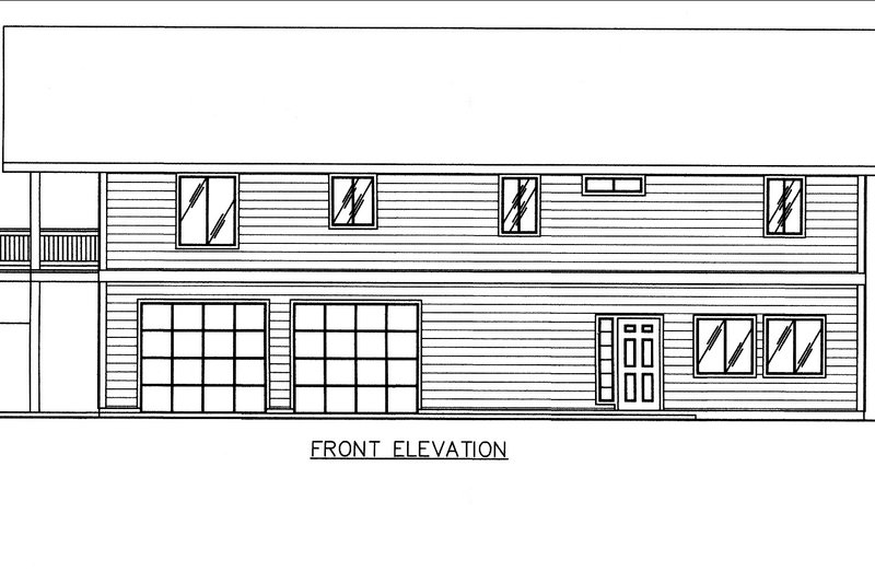 House Blueprint - Exterior - Front Elevation 3 for Craftsman House Plan #117-932 - 3 bed, 3 bath