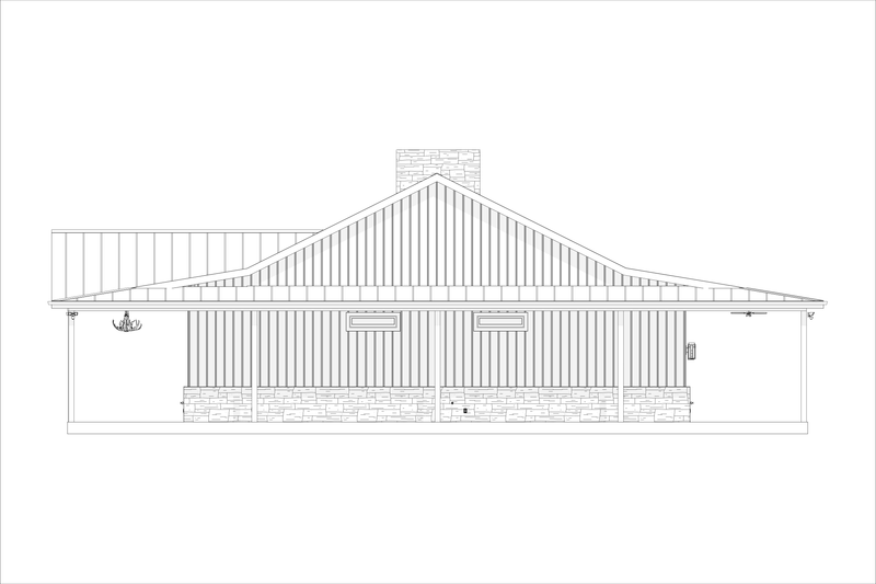 House Design - Exterior - Other Elevation 3 for Ranch House Plan #1127-3 - 3 bed, 2.5 bath