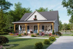 Farmhouse Exterior - Front Elevation Plan #21-476