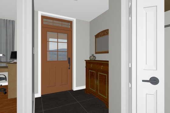 Interior - Entry for Farmhouse House Plan #126-179 - 3 bed, 2 bath