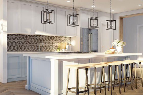 Interior - Kitchen for European House Plan #923-300 - 4 bed, 2.5 bath